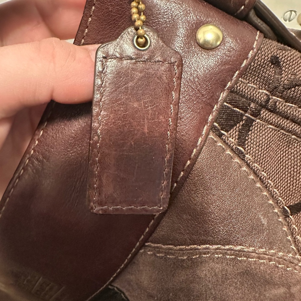 Coach Multi-Brown Patchwork Shoulder Bag Nº E0873… - image 11